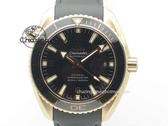 0413 Sustainable Planet Ocean Master Chronometer Chrono SS OM 1:1 Best Edition Black Dial On SS Bracelet A 8179